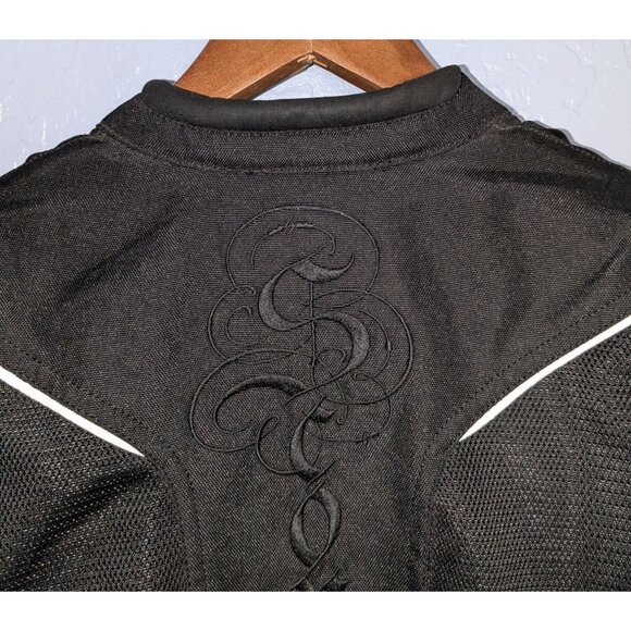 Scorpion Exo Women Blk Motorcycle Jacket Large Quilted Zippered Cuffs liner - Picture 11 of 16